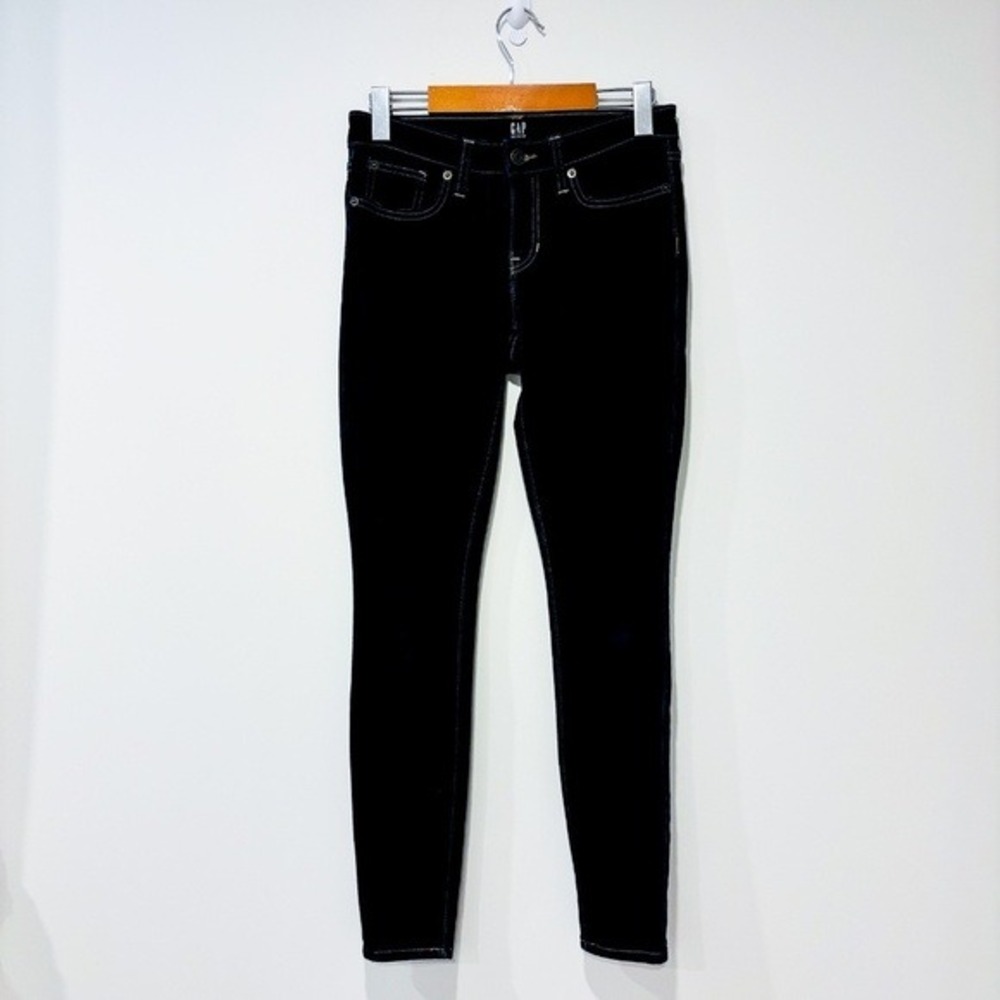 GAP Dark Blue Skinny Jeans‎ Stretch Denim Size 25